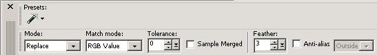 magic wand setting
