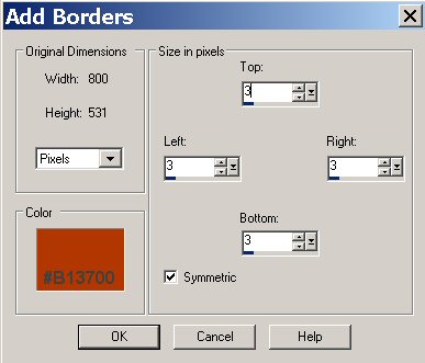 Borders setting