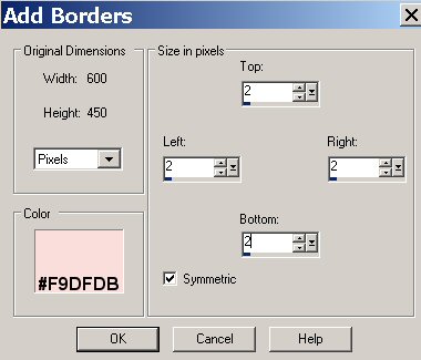 Border setting