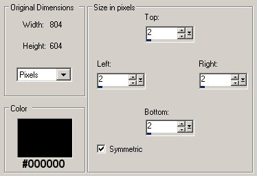 Border setting
